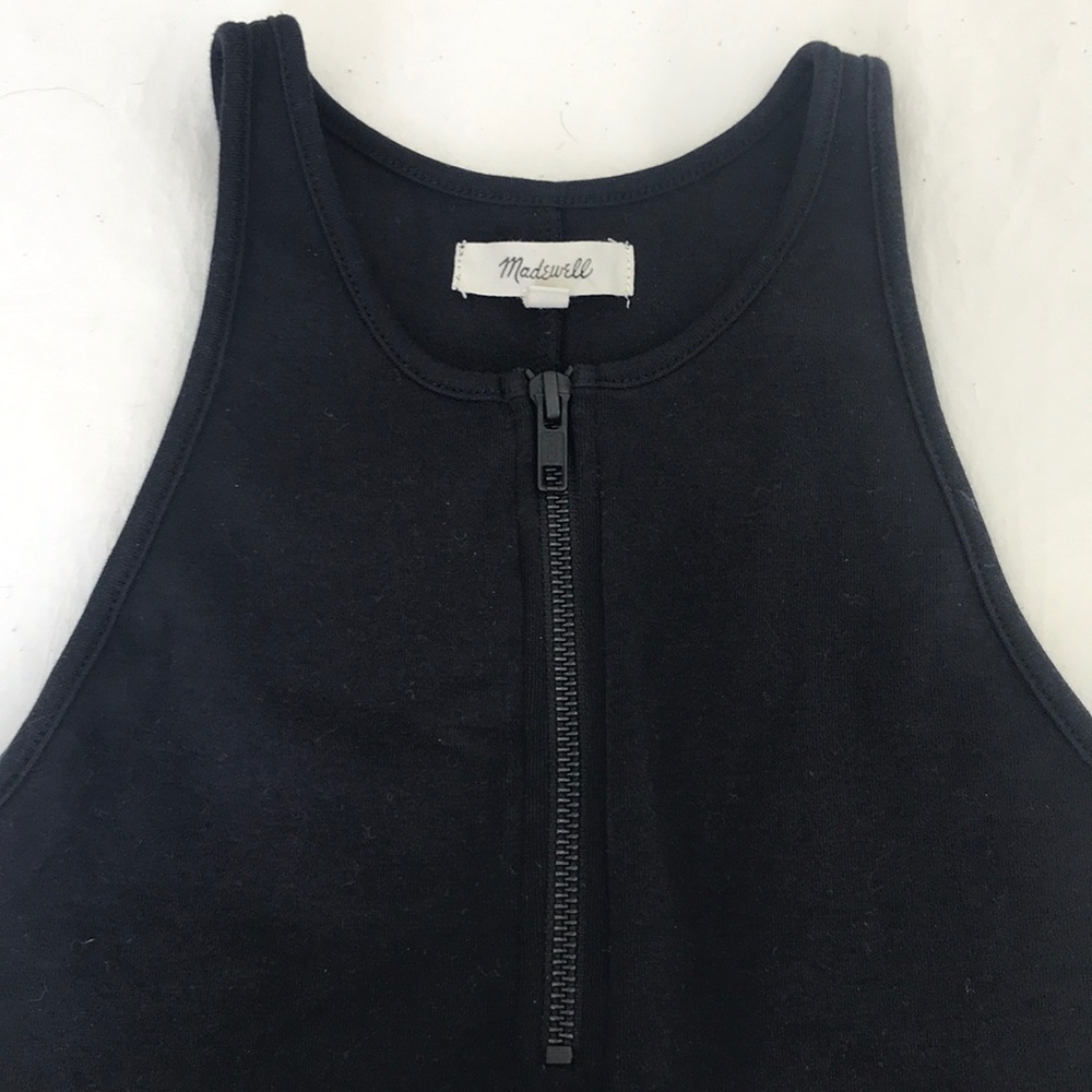 Madewell Black Zipper Tank